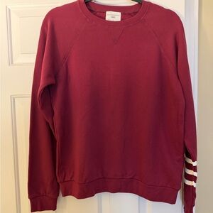 Sol Angeles Coastal Waves Fleece Cranbery Women’s Pullover Size Small NWT